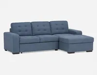 CAROLE right-facing sectional sofa-bed with storage