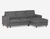 RENEE right-facing sectional sofa-bed with storage