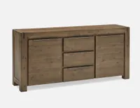 HAMBURG acacia wood 2-door sideboard