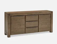 HAMBURG acacia wood 2-door sideboard