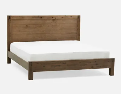 HAMBURG acacia wood king bed