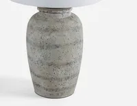 MISAKO cement base table lamp 60 cm height