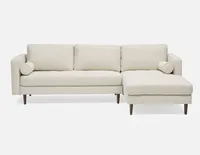 KINSEY right-facing sectional sofa