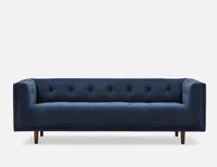 LORETTA velvet 3-seater sofa