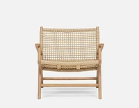 BARIO teak accent armchair