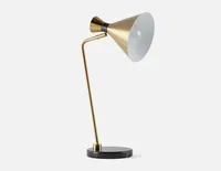 SAITO marble base desk lamp 54cm height