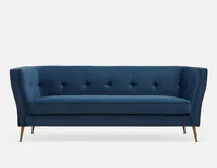 STASIA velvet 3-seater sofa