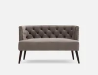 BAGDA tufted velvet loveseat