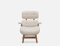 CAREY bentwood armchair with ottoman