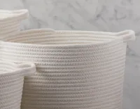 BROOKE set of 3 cotton rope baskets