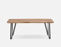 RENO solid acacia wood coffee table 120 cm