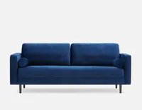 KINSEY velvet 3-seater sofa