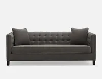 WESLEY tufted 3-seater sofa