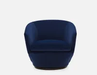 REVO velvet swivel armchair