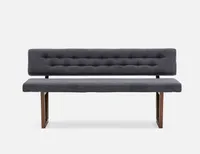 SYLVIA bench with tufted backrest