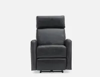 PERRY 100% leather power-recliner armchair with usb port