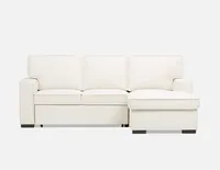 GUYLAINE right-facing sectional sofa-bed with storage