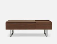 EVO walnut veneer lift-top storage coffee table 120 cm