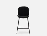 JUDITH velvet counter stool with backrest 68 cm