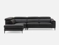 SULI right-facing sectional sofa with adjustable headrests