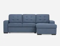 CAROLE right-facing sectional sofa-bed with storage