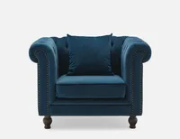 ARIELLE velvet armchair