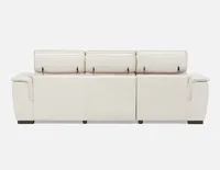 ODETTE left-facing sectional sofa-bed with storage