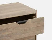 KABBANN acacia wood nightstand