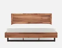 CLARENCE walnut veneer queen bed