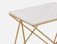 ETTA marble end table 57 cm