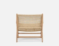 BARIO teak accent armchair