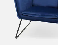 RAINER velvet armchair