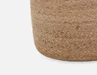 REILLY braided jute ottoman