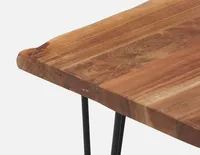 RENO solid acacia wood coffee table 120 cm