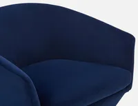 REVO velvet swivel armchair