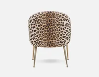 LEOPARD velvet leopard print accent chair