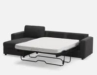 SACHA left-facing sectional sofa-bed with storage