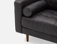 KINSEY 100% leather armchair