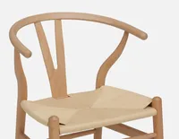 DENMARK beech wood and paper cord dining chair