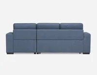 CAROLE right-facing sectional sofa-bed with storage