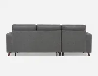 RENEE left-facing sectional sofa-bed with storage