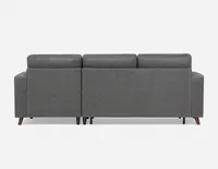 RENEE right-facing sectional sofa-bed with storage