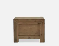 HAMBURG acacia wood storage end table 60 cm