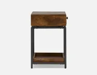 LAIRD mango wood end table 55 cm