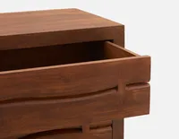 COASTAL acacia wood 6-drawer dresser