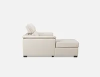 ODETTE left-facing sectional sofa-bed with storage