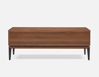 PENDA walnut veneer coffee table 120 cm