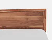 CLARENCE walnut veneer queen bed