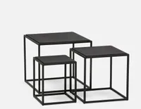 SILHOU set of square nesting tables