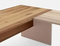FRANKE walnut veneer desk 200 cm